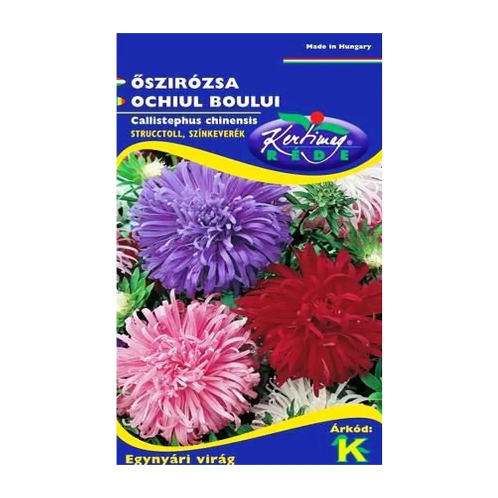 Seminte flori Ochiul Boului Straussenfeder (Callistephus Chinensis) Mix 1 g