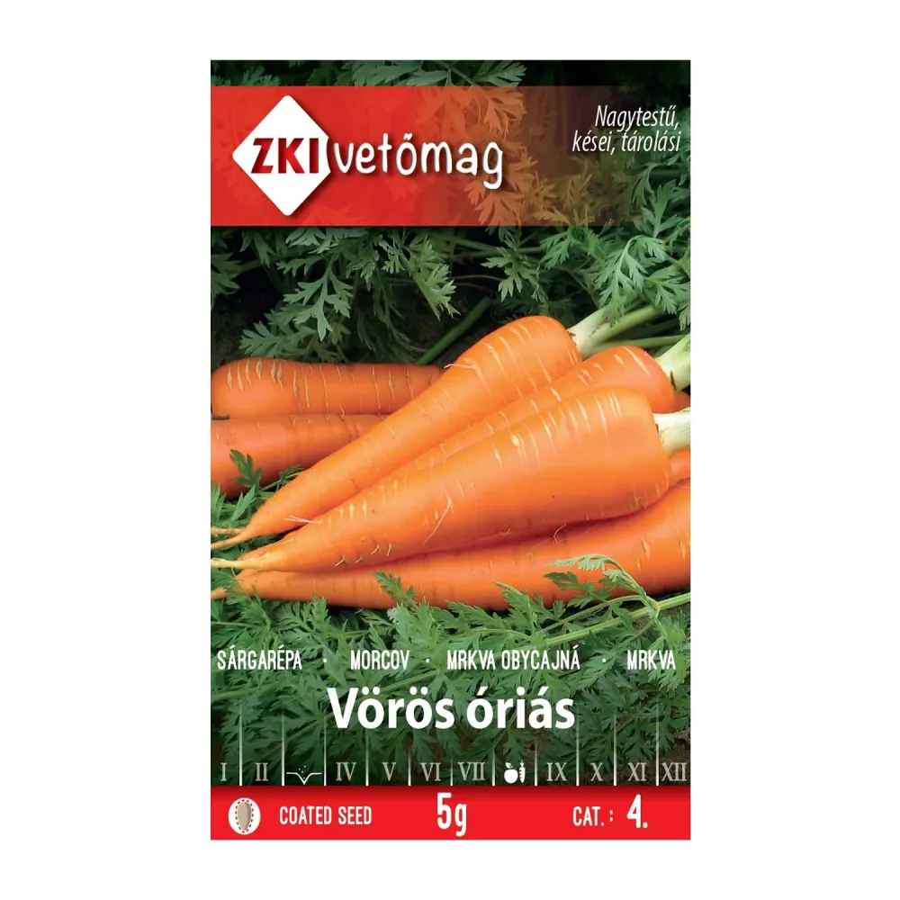 Seminte Morcovi Voros Orias 5g
