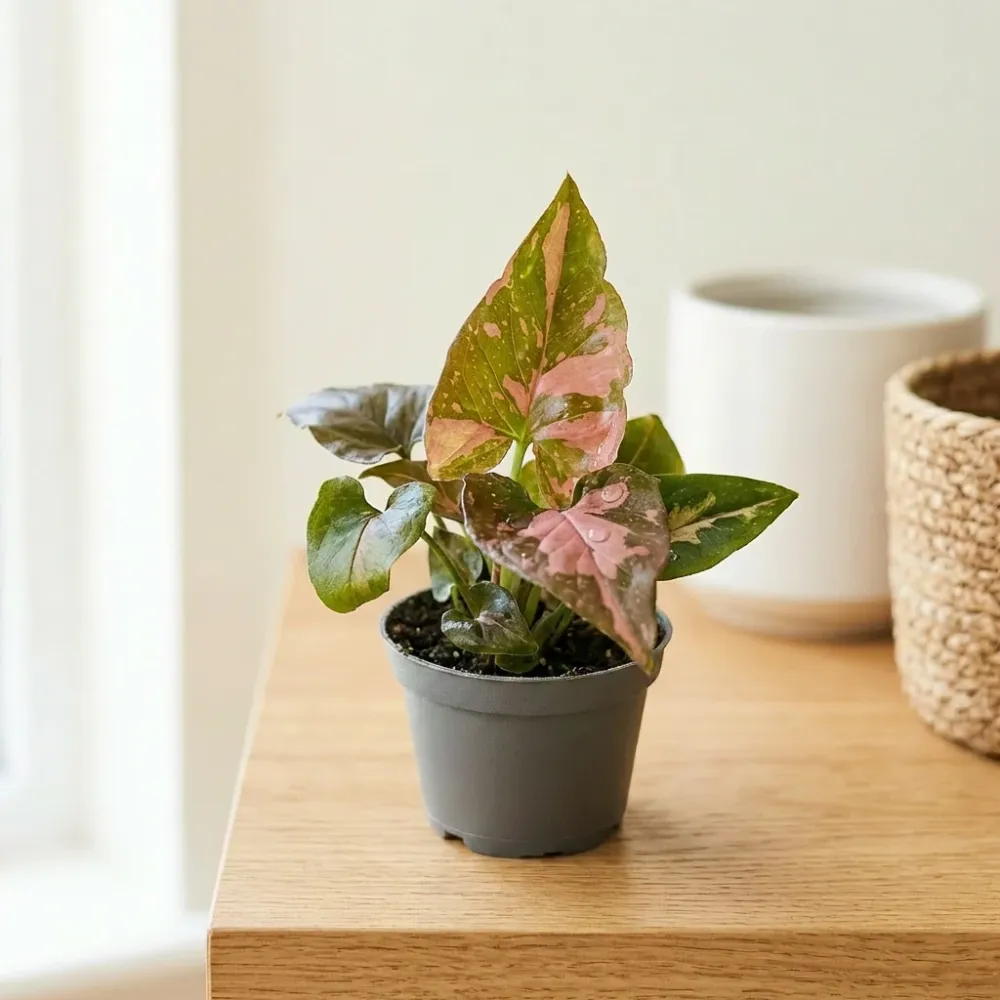 Syngonium podophyllum 'Red Spot' (Pink Splash) - babyplant