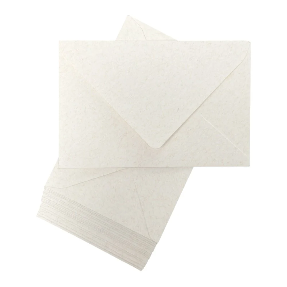 Plicuri colorate hârtie - alb (set 20 buc) 16.5x11cm