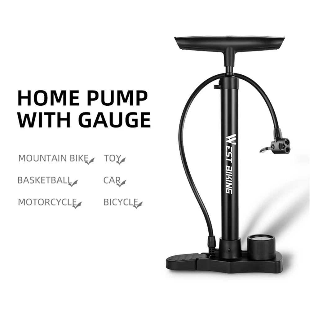 Pompa de bicicletă 160 PSI înaltă presiune cu manometru pentru bicicletă