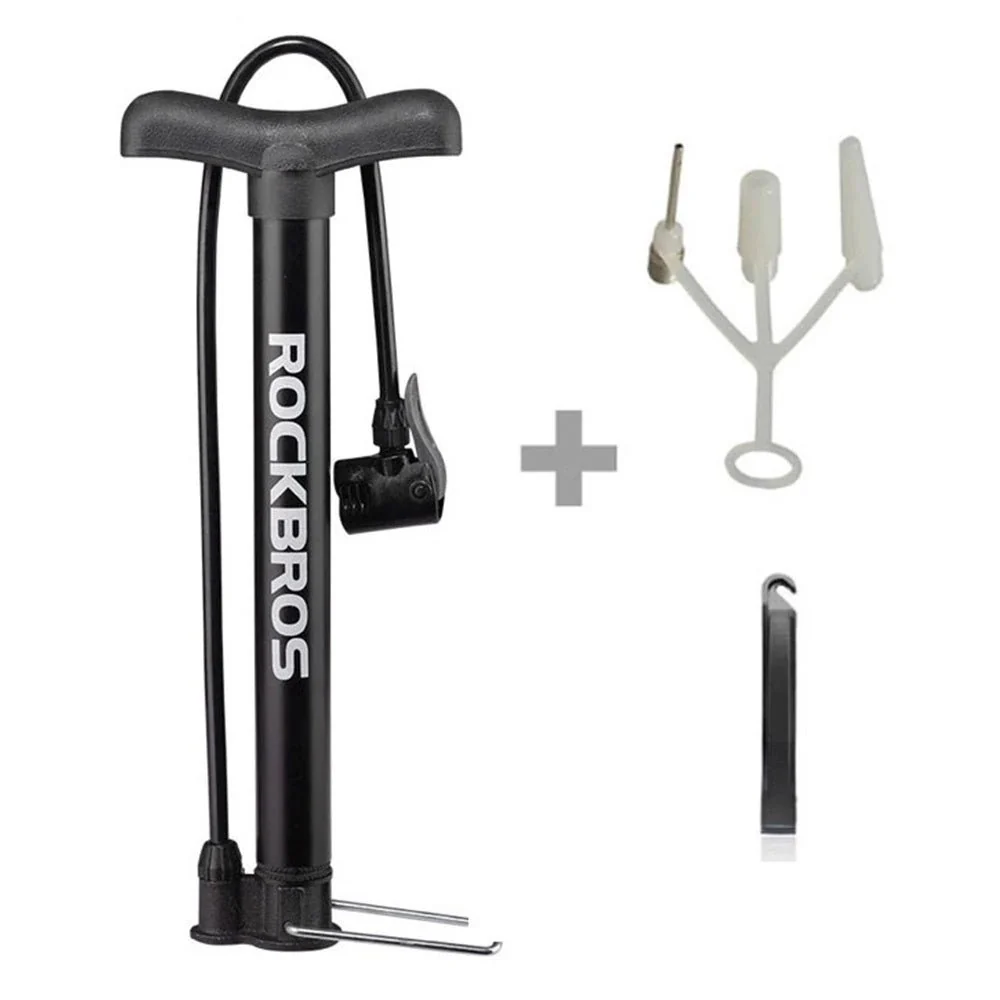 Pompa de picior pentru bicicletă Rockbros neagră