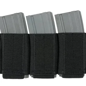 Pouch triplu incarcatoare AR-15 5.56 velcro