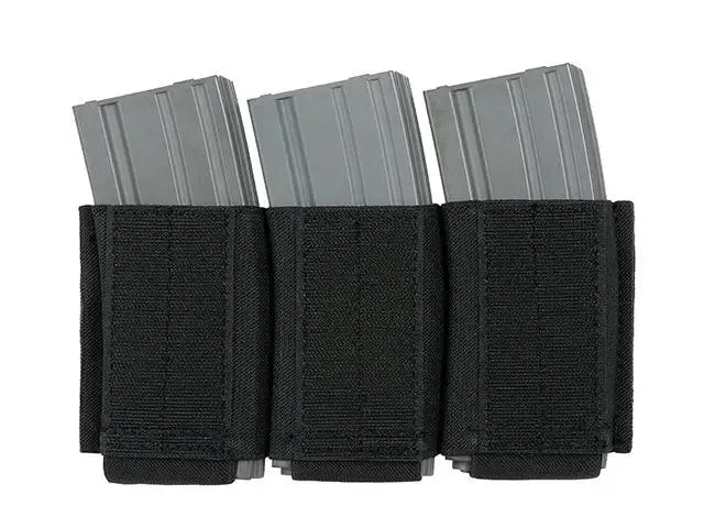 Pouch triplu incarcatoare AR-15 5.56 velcro