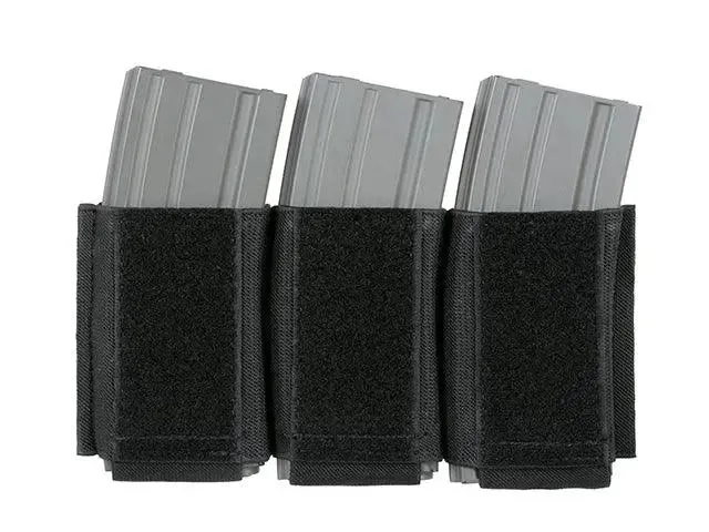 Pouch triplu incarcatoare AR-15 5.56 velcro
