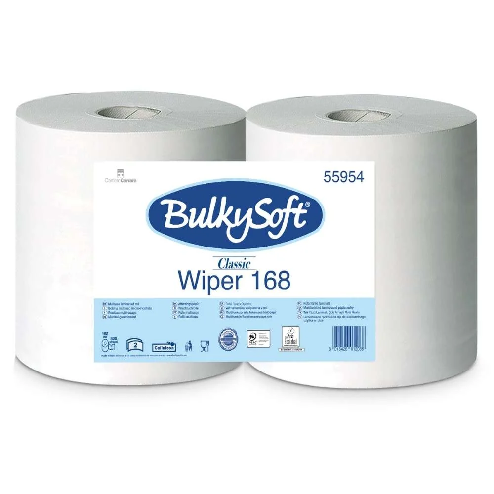 Prosoape de hârtie rolă BulkySoft 800 foi – 2 bucăți/bax
