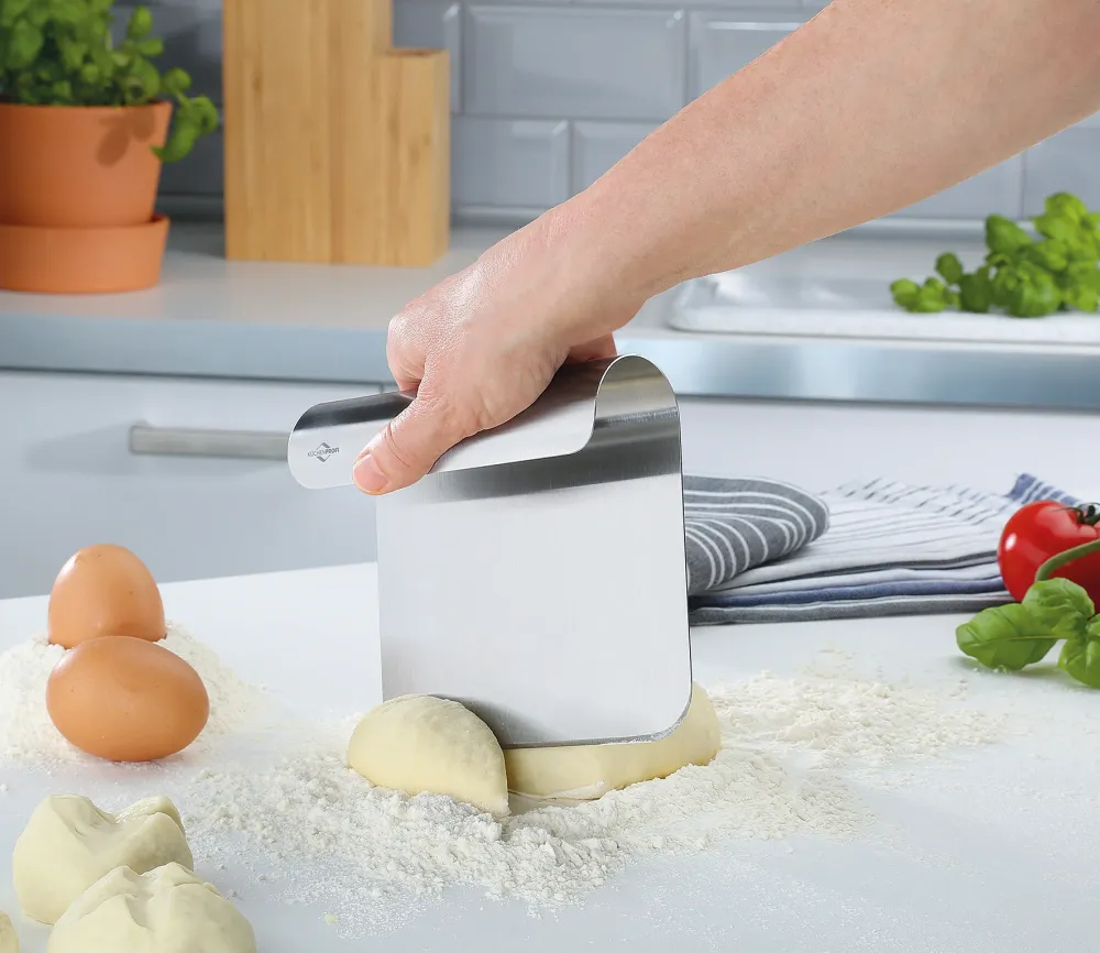 Racleta pentru aluat, inox, 14,3cm - KUCHENPROFI