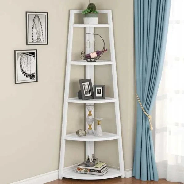 Raft De Colt Cu 5 Polite, Alb ,52 x 34 x 106 cm