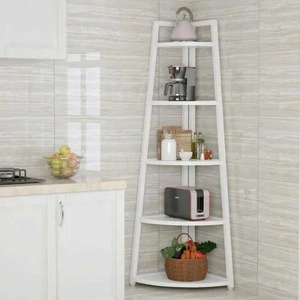 Raft De Colt Cu 5 Polite, Alb ,52 x 34 x 106 cm