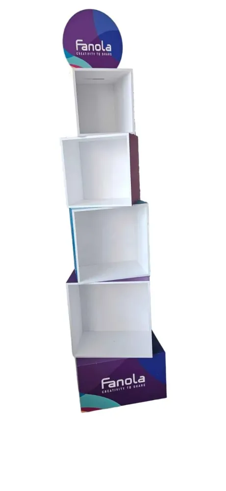 Raft Cub Pentru Expunere Produse - Cubes Floor Product Display - Fanola