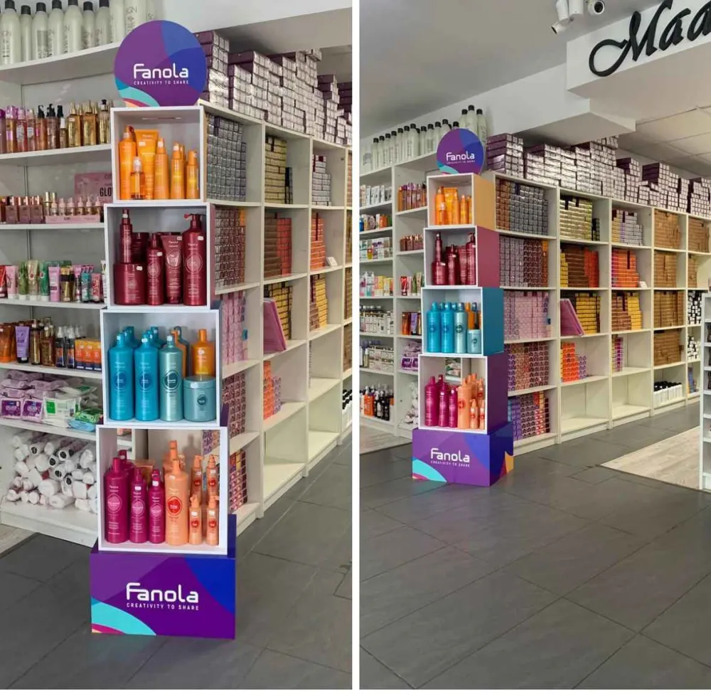 Raft Cub Pentru Expunere Produse - Cubes Floor Product Display - Fanola