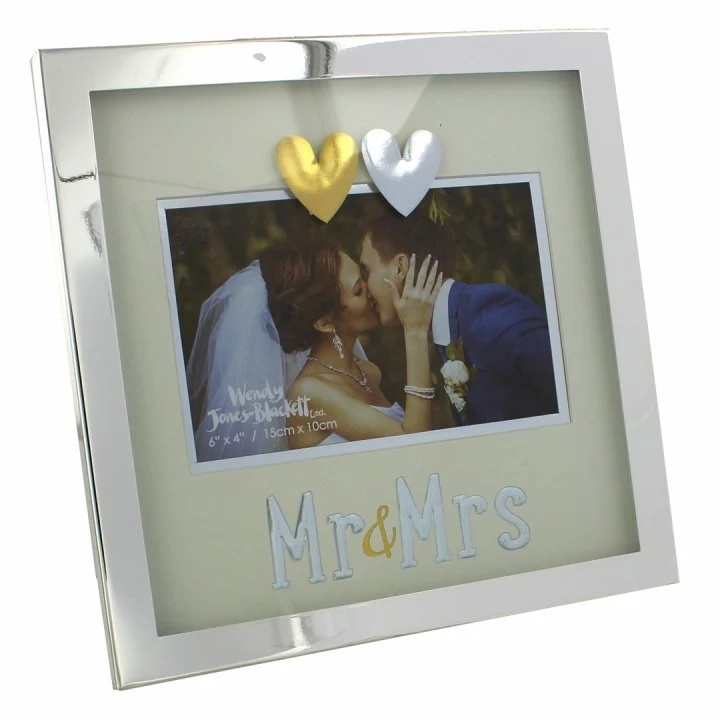 Rama foto argintata Mr&Mrs - DGWJ218