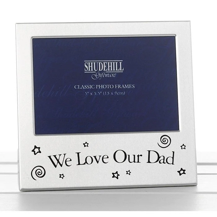 Rama foto argintie We love our Dad - 73505