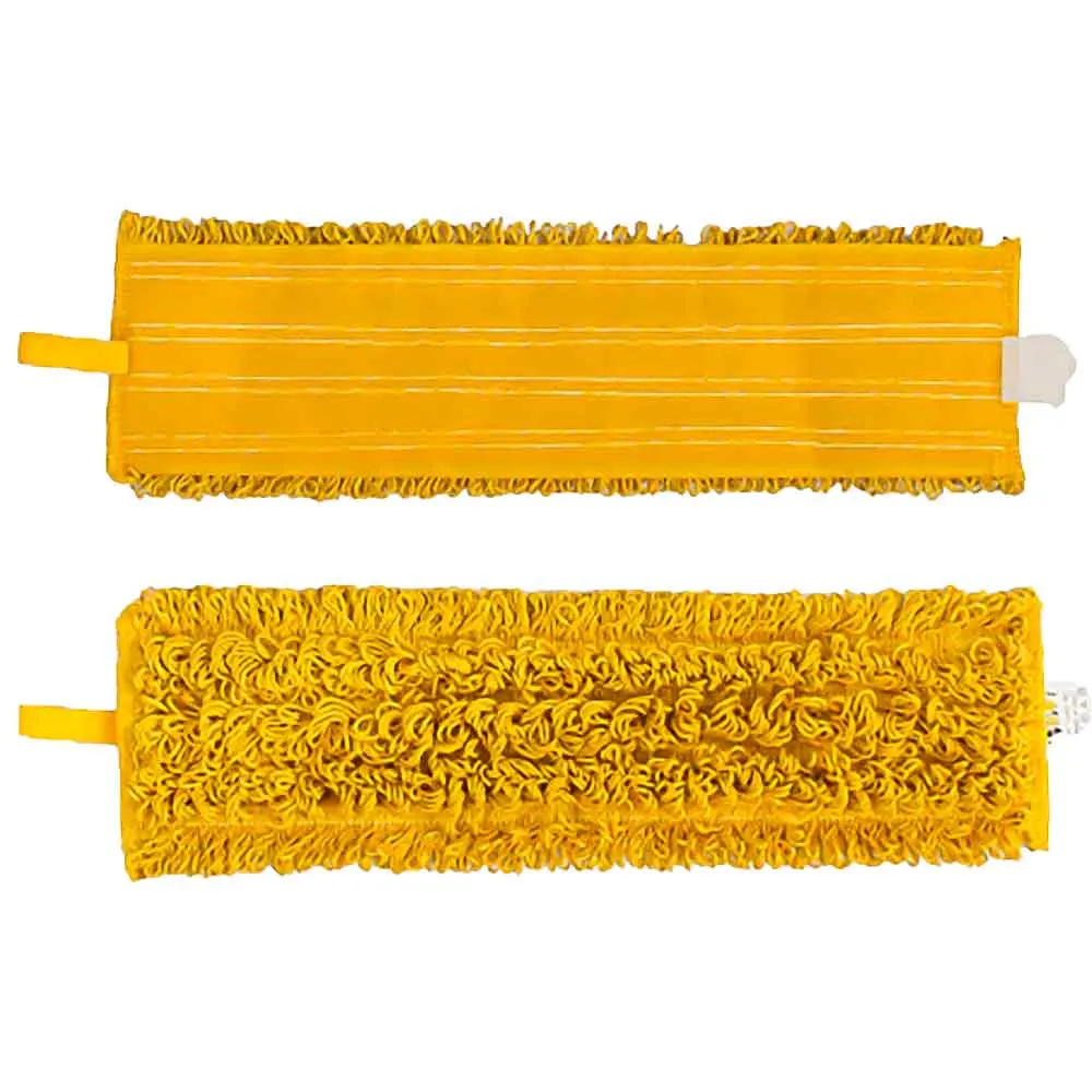 Rezervă mop plat din microfibră Micro Color Velcro Binder Giallo 40 cm
