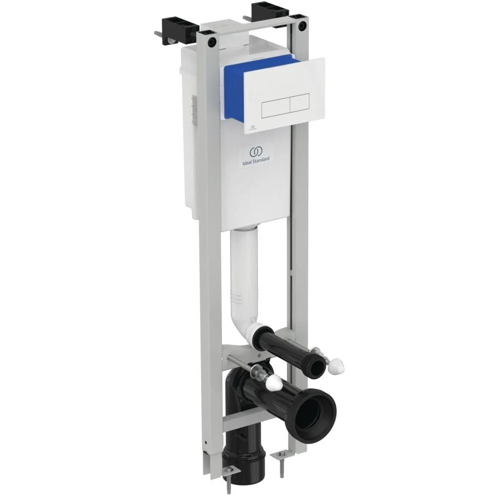 Ideal Standard ProSys Eco M Rezervor incastrat cu cadru si clapeta de actionare, alb
