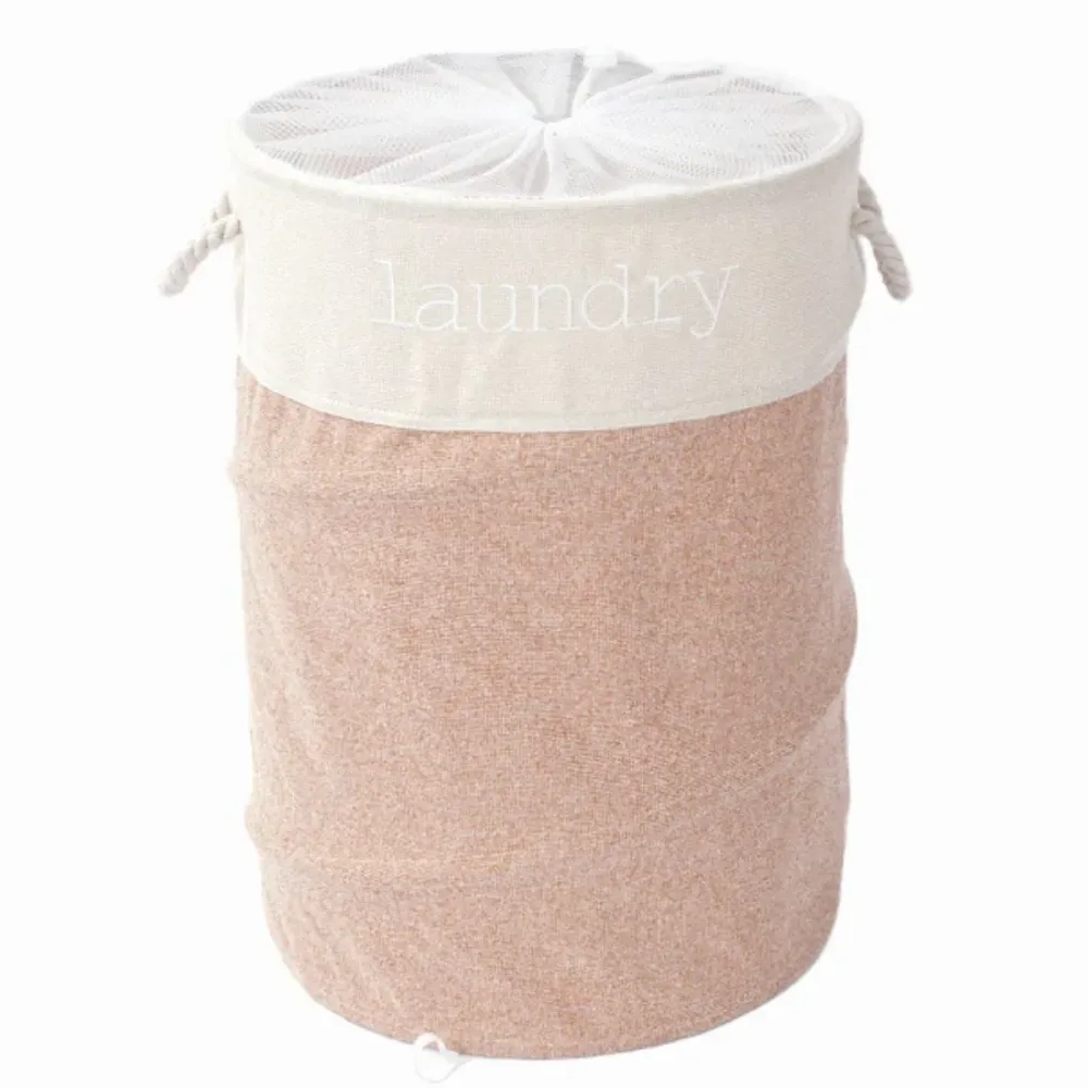 Sac de rufe din poliester, cu mânere si și plasă de închidere, Naimeed D7681, 40x60cm, portocaliu