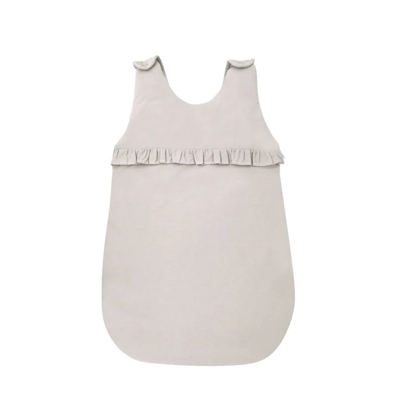 Sac de dormit, MimiNu, Pentru bebelusi, De iarna, Cu volanase, Din bumbac certificat Oeko Tex Standard 100, Cu fermoar lat...