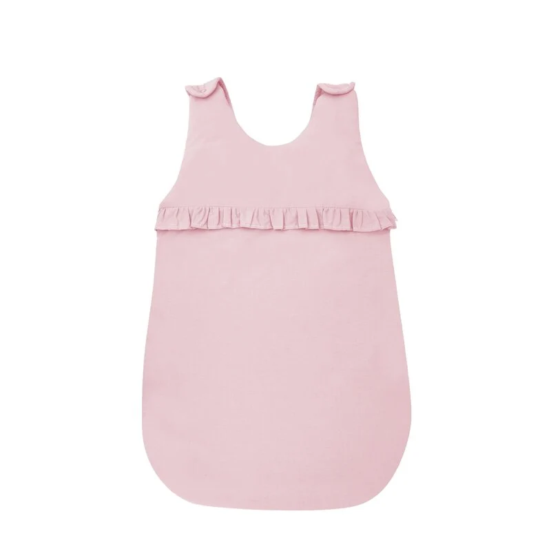 Sac de dormit, MimiNu, Pentru bebelusi, De iarna, Cu volanase, Din bumbac certificat Oeko Tex Standard 100, Cu fermoar lat...