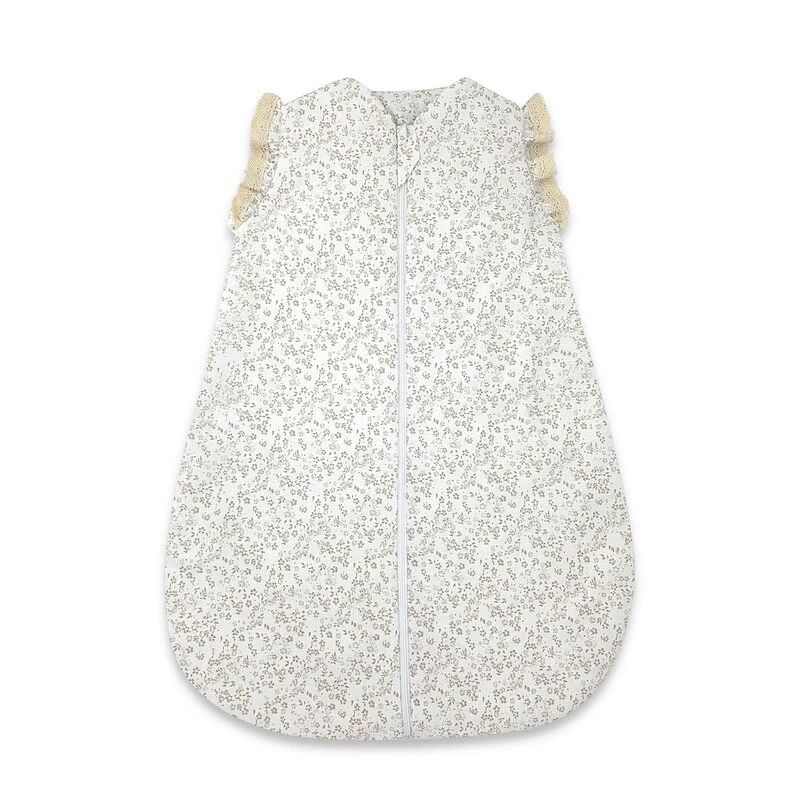 Sac de dormit, MimiNu, Premium, Pentru bebelusi, De iarna, Din bumbac certificat Oeko Tex Standard 100, Cu dantela si vola...