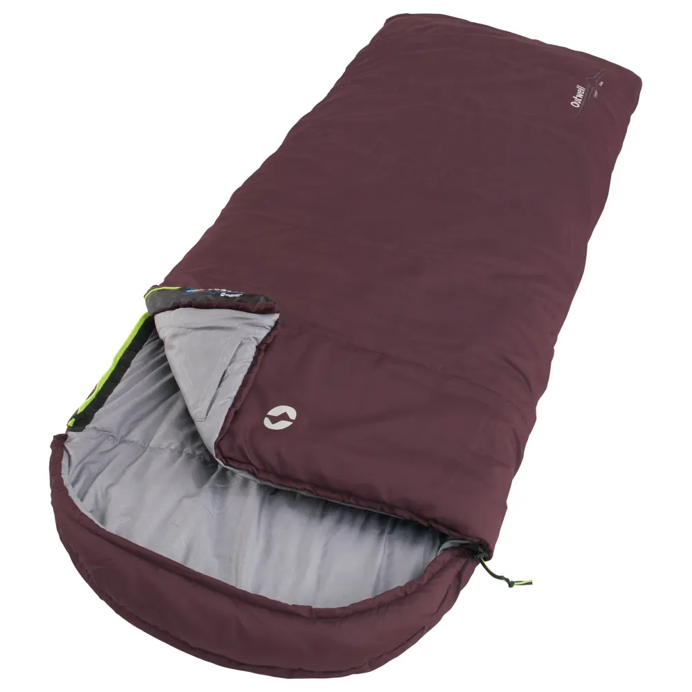 Sac de dormit OUTWELL Aubergine, pana la -1 grad C, 225 x 85 cm