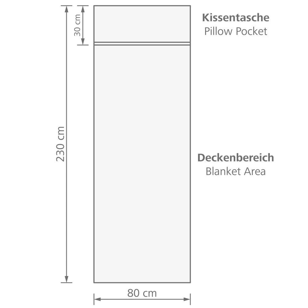 Sac de dormit subtire/ husa pentru sac de dormit din bumbac Brunner , 230 x 80 cm