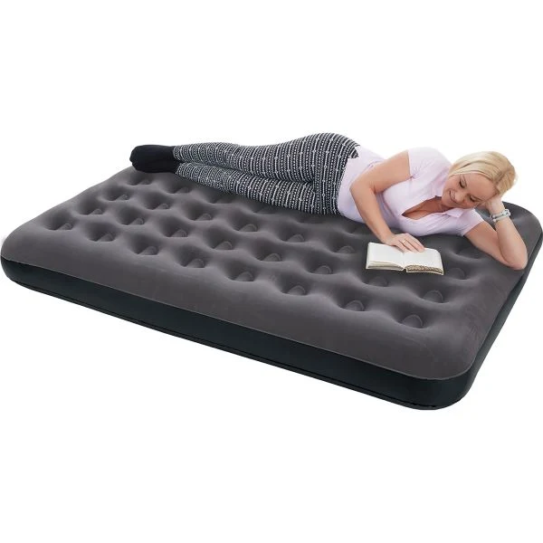 Saltea gonflabila Happy People cu acoperire din velur, 73 cm