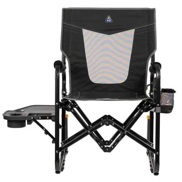 Scaun tip balansoar cu masa Stowaway Rocker™ , antracit, GCIOUTDOOR
