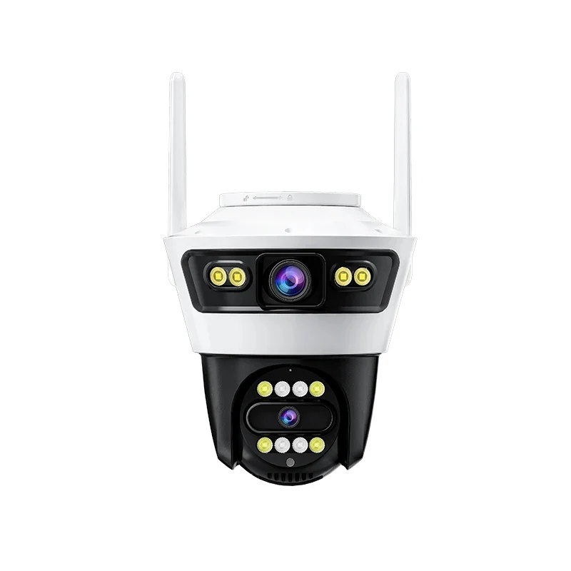 Camera Duala Model Jortan - 6MP, Conexiune WiFi/LAN, Night Vision, de Exterior