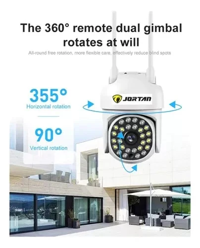 Camera Inteligenta WiFi JT-8161QJ + Card 64GB - Viziune Nocturna 30M, 1080P, Alerta Miscare cu LED-uri Active