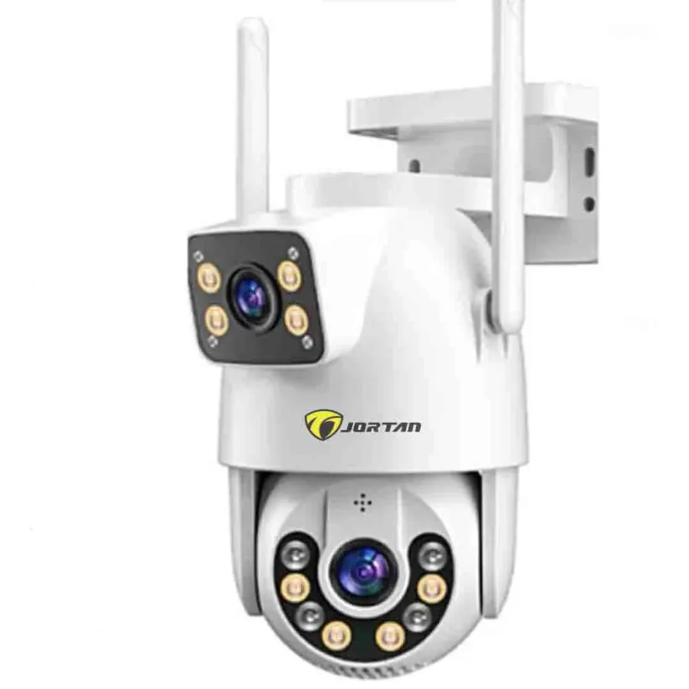 Camera Jortan Dual PTZ 9697QJ, 6MP UHD, LAN/Wireless, Color Noaptea, IP66, Card 32GB inclus