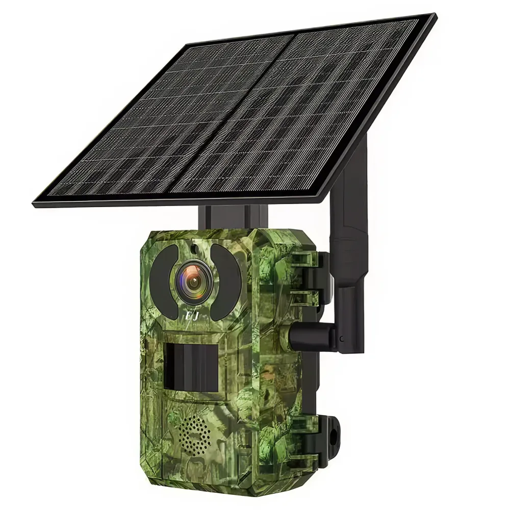 Camera video de vanatoare cu panou solar, H104G, 4MP, 4G, baterie 7800mAh, panou solar 6W, raza actiune pe timp de noapte...
