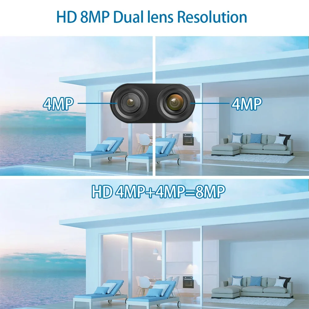 Camera IP Wireless JORTAN JT-3XM – 6MP, Rotire 355°, IP66, Card 32GB Inclus