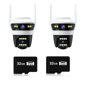 Jortan 4 Security Duo - 2 Camere Duble 6MP, WiFi-LAN, 2 Carduri de 32GB incluse