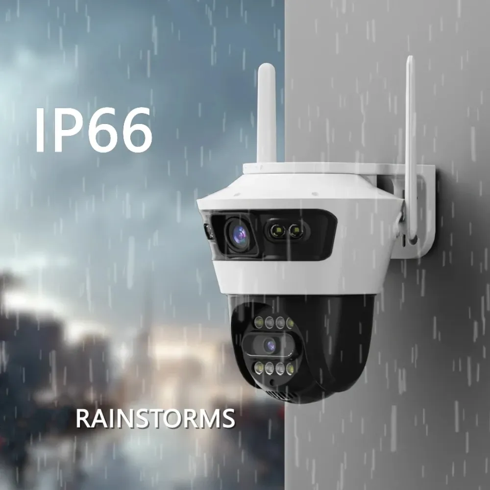 Jortan 4 Security Duo - 2 Camere Duble 6MP, WiFi-LAN, 2 Carduri de 32GB incluse