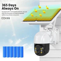 Set 4x Camere Solare 4G Dasgut, cu Slot SIM, Senzor de miscare, Night Visual, 4 Carduri 64GB Incluse