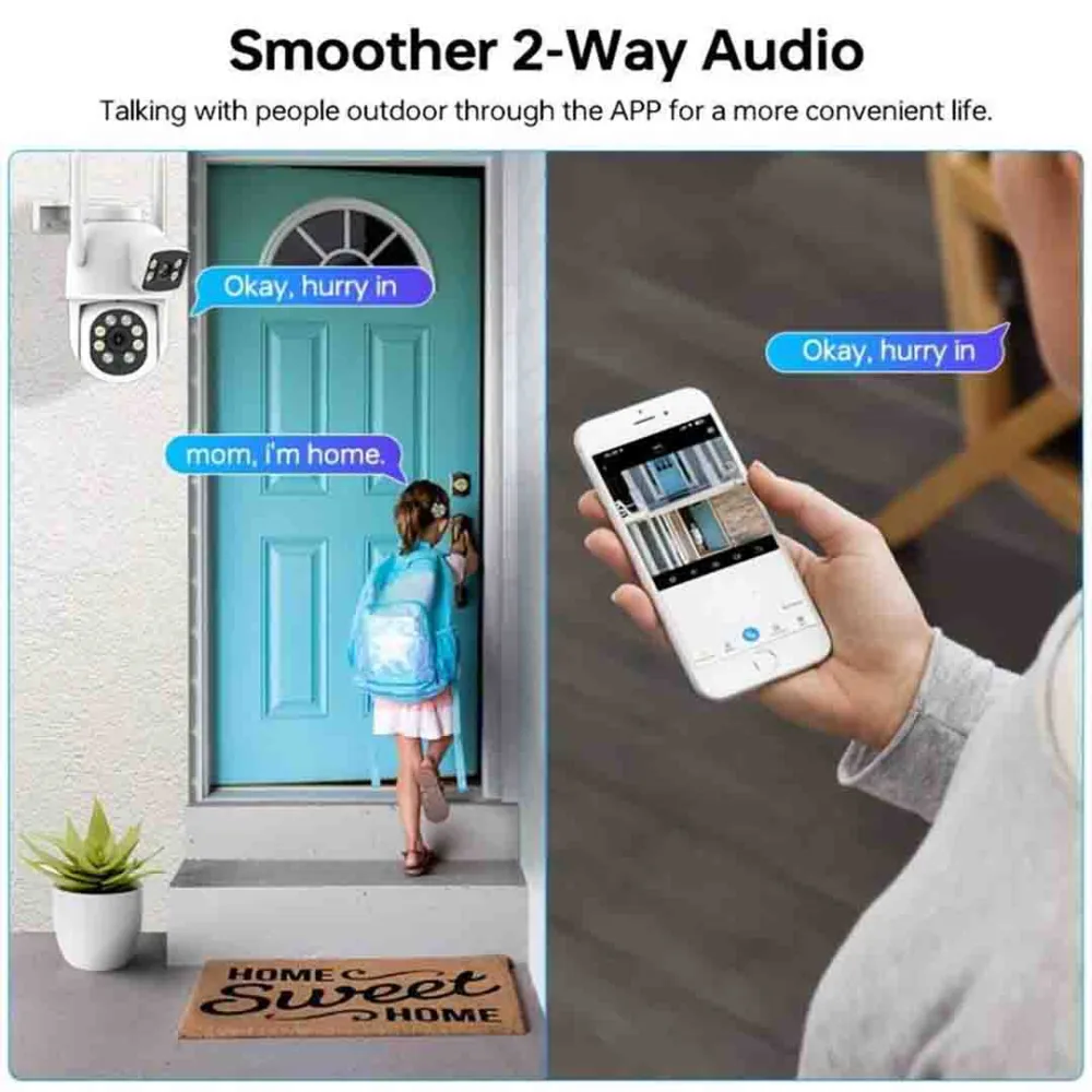Set 4 Camere Wi-Fi/LAN Jortan 9697QJ, 6MP, PTZ, Color Noaptea, 4x Carduri microSD 64GB Incluse