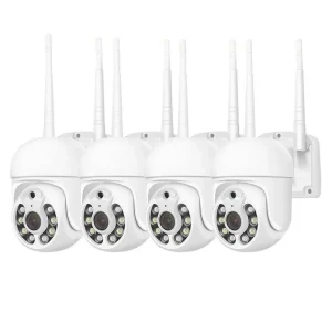Set 4 Camere Wireless, 360° Funcție Voce, WiFi 2MP FULLHD