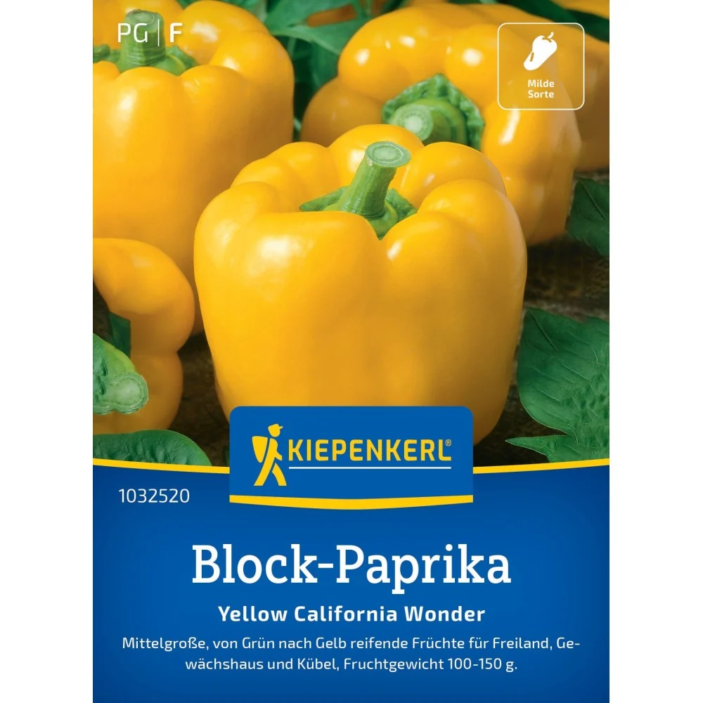 Seminte ardei gras galben California Wonder – gust dulce si pulpa groasa, cu protectie germinatie