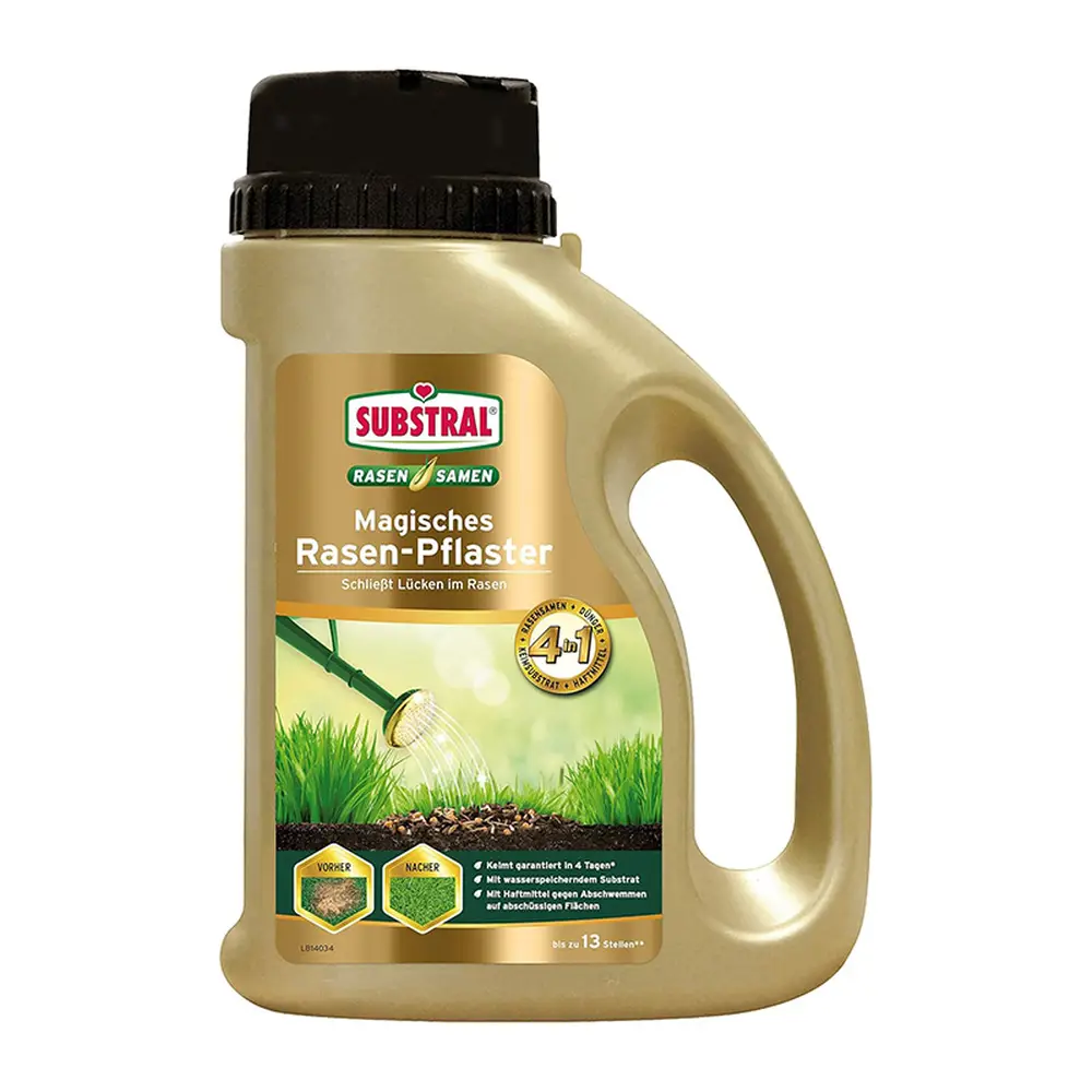 Reparare gazon Substral Plastura Magica 3 1, 1 kg, cu seminte gazon substrat si ingrasamant, pentru zone goale