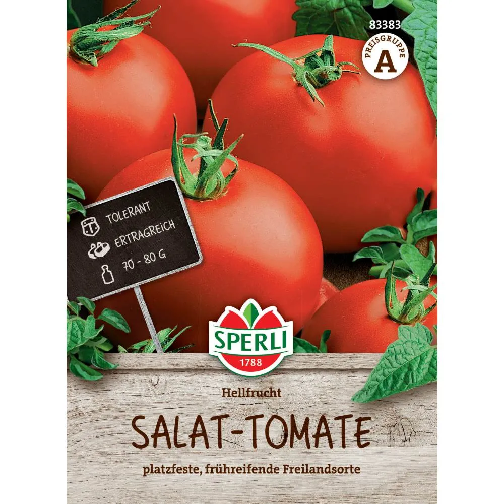 Seminte rosii Hellfrucht – soi clasic cu fructe rosii stralucitoare, ajung la 50-100 g