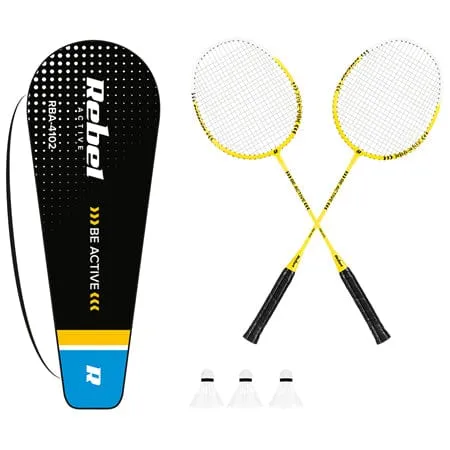 Set badminton Rebel RBA-4102 | 66cm, Alb