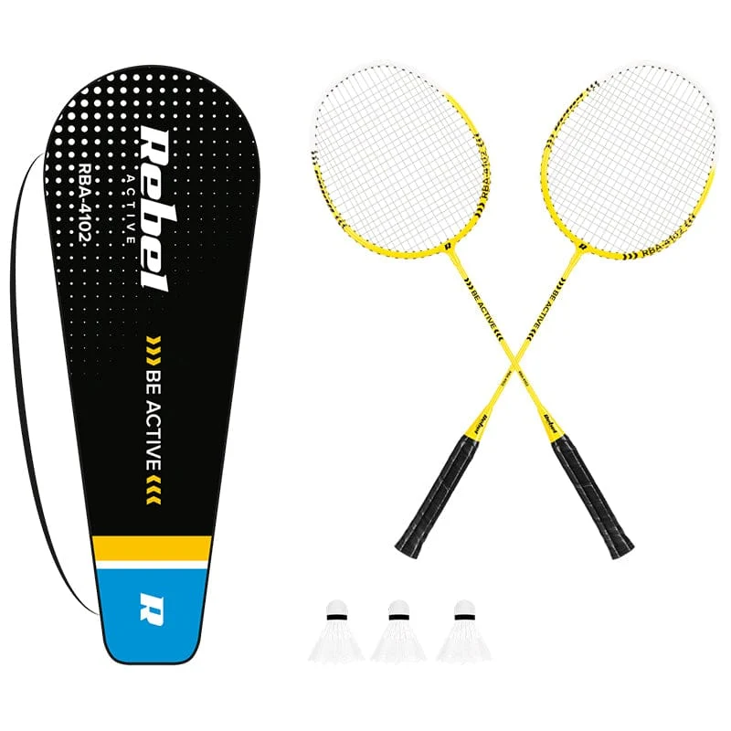 Set badminton Rebel RBA-4102 | 66cm, Alb