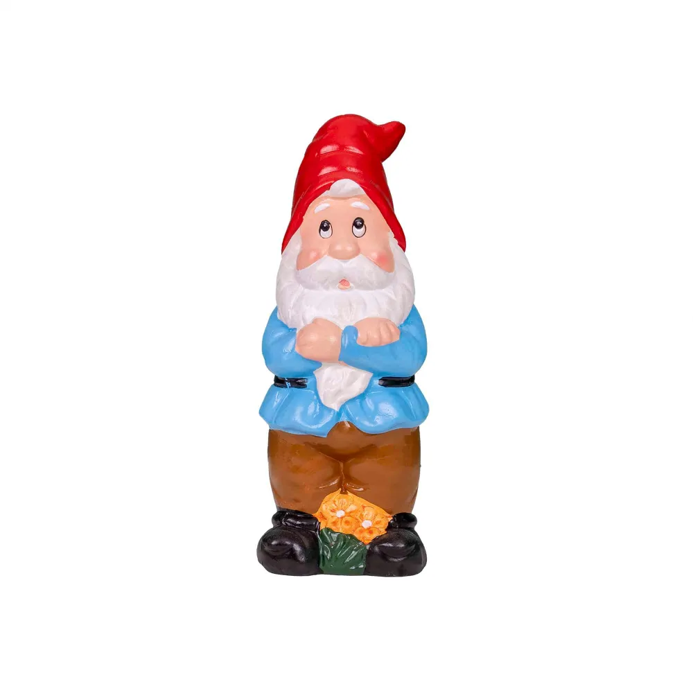 Pachet decor pentru gradina din ceramica, 2 x pitic, 3x ciuperca si buburuza / EXT 10228