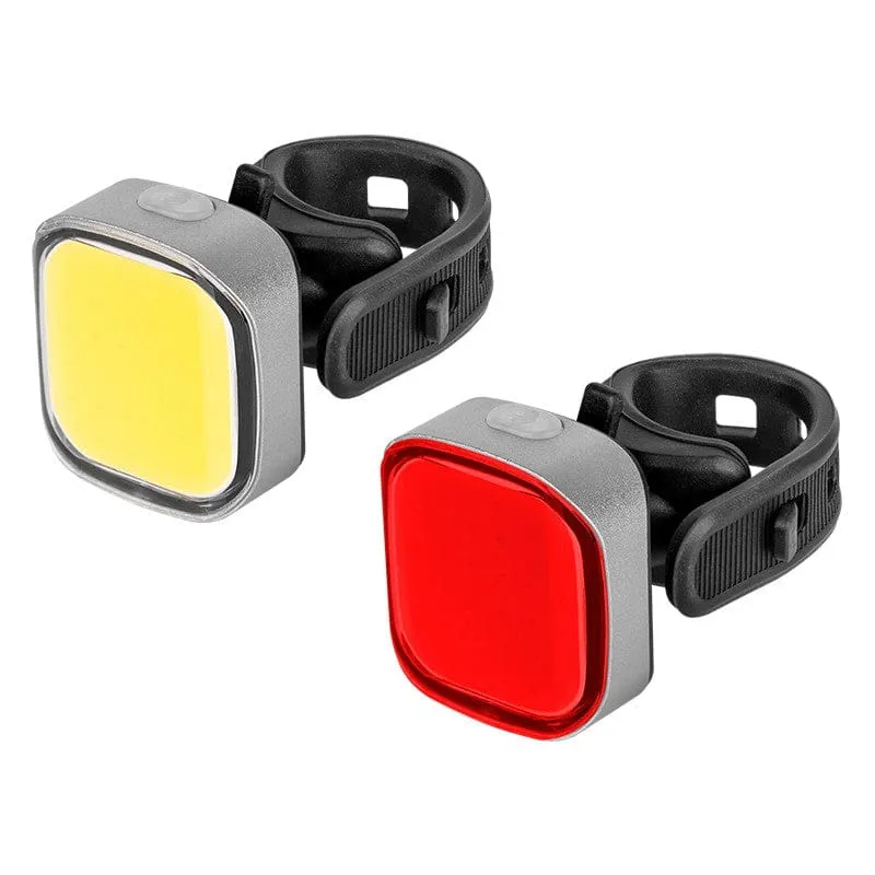 Set lumini bicicleta Rebel URZ3492 | 300mAh, 3.7V, Alb, LED