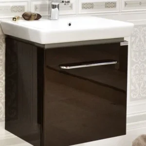 Set baza mobilier + lavoar PORTO 55 cm Maro