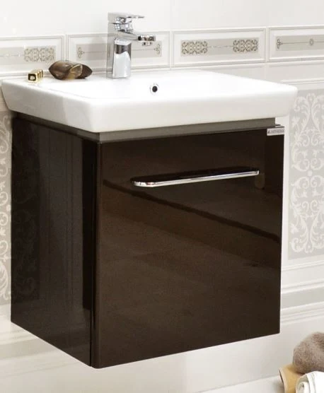 Set baza mobilier + lavoar PORTO 55 cm Maro