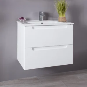 Set baza mobilier + lavoar VELA 75 cm Alb