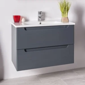 Set baza mobilier + lavoar VELA 85 cm Antracit