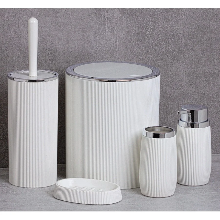 Bemeta Home Set de accesorii 5 1, alb
