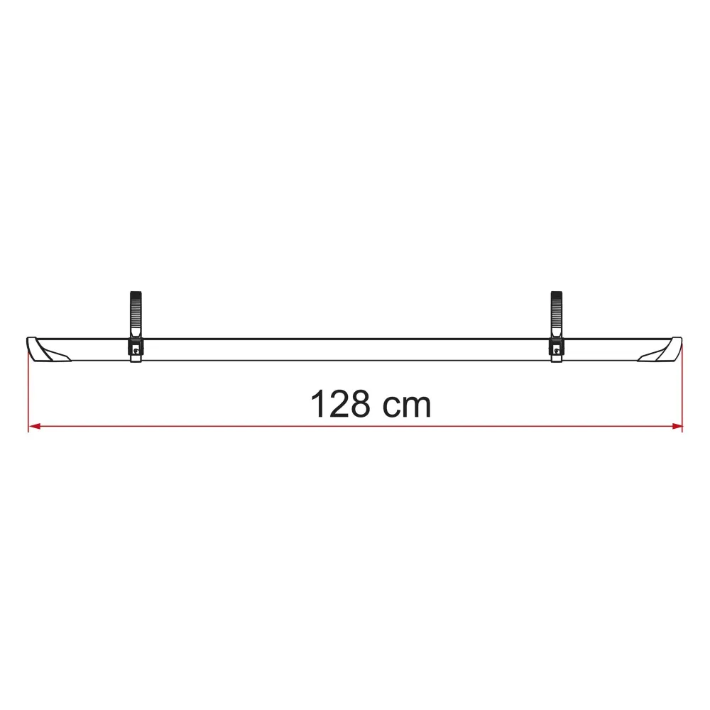 Șă pentru suportul de biciclete Fiamma Carry-Bike Caravan XL Pro - Rail Plus argintiu